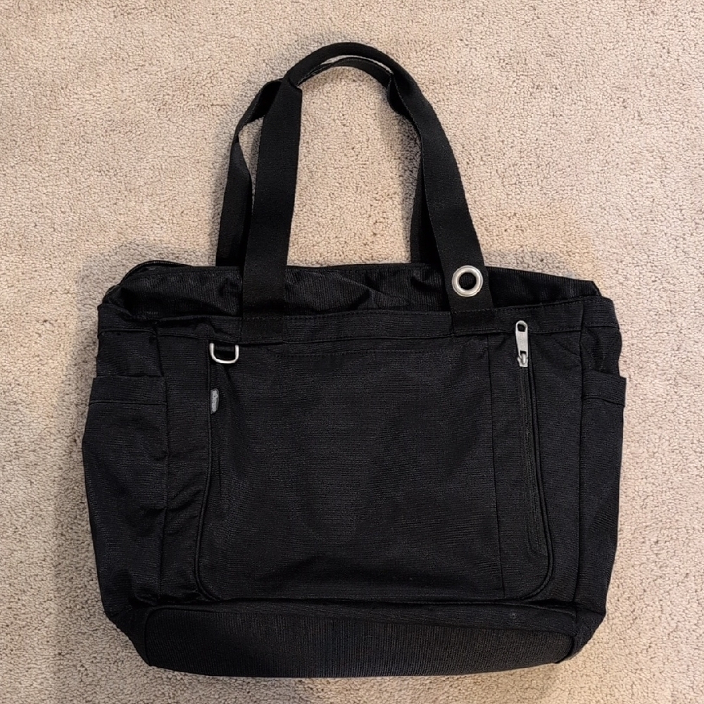 Sleek Black Women's Laptop Tote